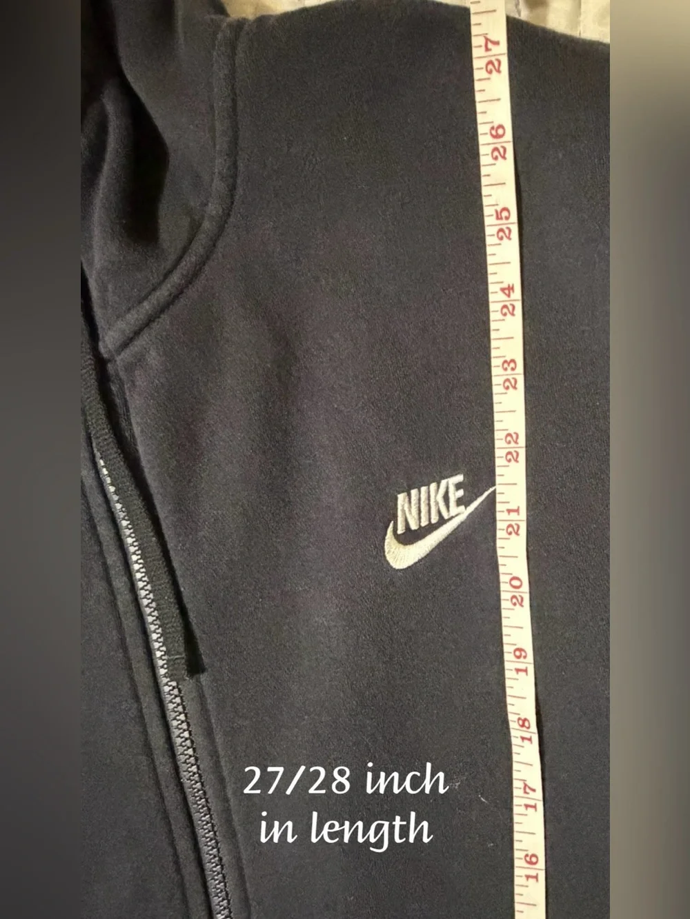 Nike Womens Classic xl Full Zip fleece sweatshirt with hood/ 80 percent cotton